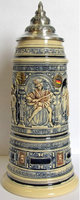 Old Style Drinking Scenes LE German Beer Stein 1 L Made in Germany One Liter
