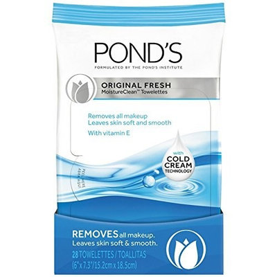 Pond's Original Fresh MoistureClean Towelettes With Cold Cream Technology 28 ea (Pack of 10)