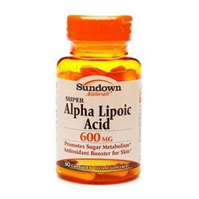 Sundown Naturals Super Alpha Lipoic Acid, 600mg, Capsules 60 ea