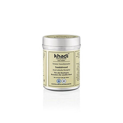 KHADI - Herbal Face Mask - Sandalwood - For Enlarged Pores, Blemishes, Pigmentation & Sunburns