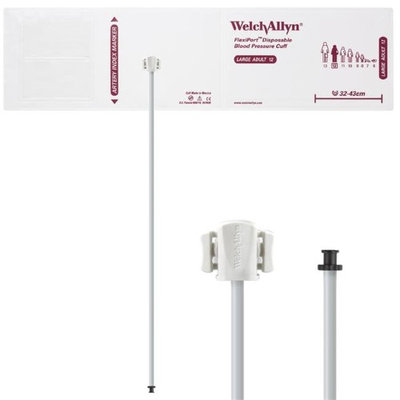 Welch Allyn WEL SOFT-12-1TP Flexiport Blood Pressure Cuff for Tri-Purpose Connector Large Adult - Pack of 20