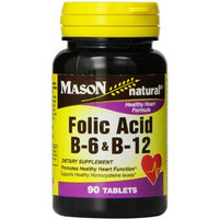 Mason Natural Folic Acid, B-6 & B-12 Tablets 90 ea