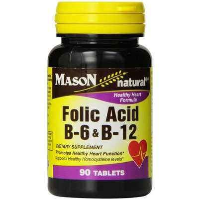 Mason Natural Folic Acid, B-6 & B-12 Tablets 90 ea