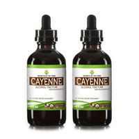 Secrets Of The Tribe Cayenne Tincture Alcohol Extract, Organic Cayenne (Capsicum annuum) Dried Pepper 2x4 oz