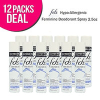 FDS Hypo-Allergenic Feminine Deodorant Spray, Delicate Breeze, 2oz + 25% BONUS (12-Packs)