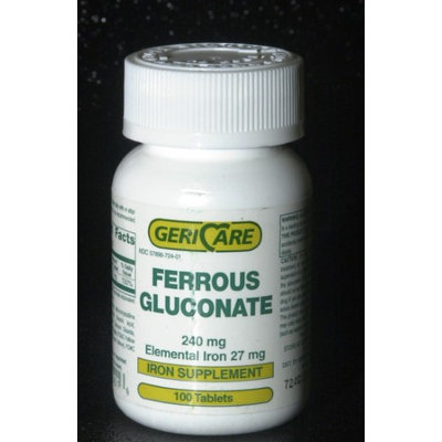 Mckesson Brand Gericare Ferrous Gluconate Dietary Supplement Tablets