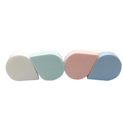 RNTOP 4pc Pro Makeup Foundation Beauty Flat Water Droplets Sponge Puff
