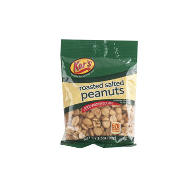 Dollaritemdirect PEANUTS ROASTED/SALTED 3.5 OZ PEG BAG, Case Pack of 42