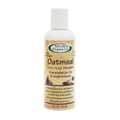 Mad About Organics All Natural Cat / Small Animal Oatmeal Anti-Itch Shampoo 4oz