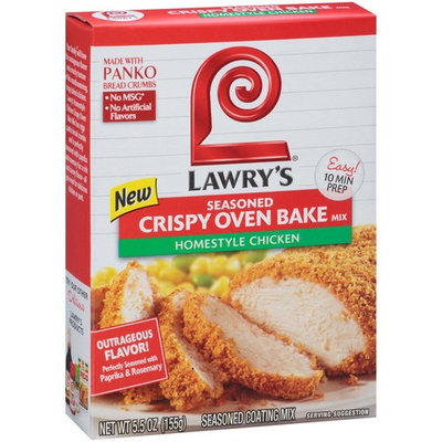 Lawry's Homestyle Chicken Seasoned Crispy Oven Bake Mix, 5.5 oz (4 Pack)