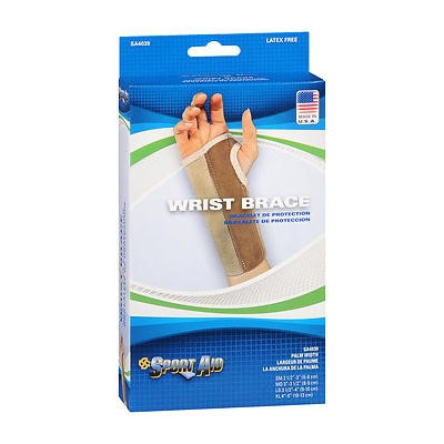 Sport Aid Sportaid Wrist Brace Palm Stay, Beige, Right, X-Large, 1 ea