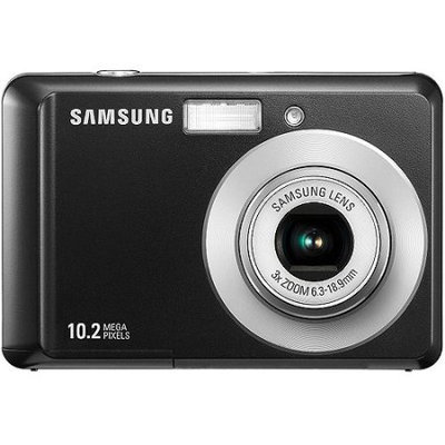 Samsung SL30 10 Megapixel Digital Camera with 3x Optical Zoom, 2.5 LCD, Face Detection, & Digital Image Stabilization - Black