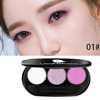 Three - Color Peach Makeup Smoked Warm Color Beads Matte Eye Shadow