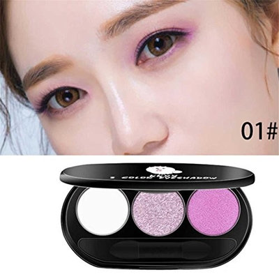 Three - Color Peach Makeup Smoked Warm Color Beads Matte Eye Shadow