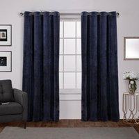 Exclusive Home Velvet Heavyweight Grommet Top Window Curtain Panel Pair