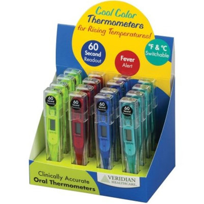 Veridian Cool Color Digital Thermometer Display