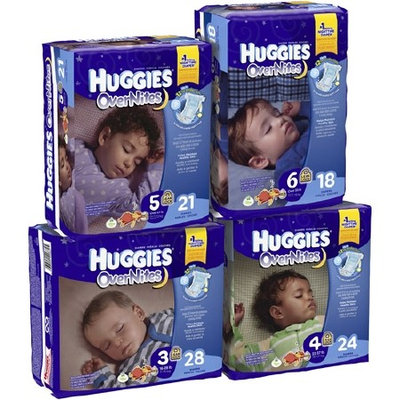 Huggies® Baby Diaper Huggies Overnite Tab Closure Disposable Heavy Absorbency