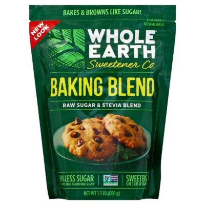 Whole Earth Sweetener Co. Baking Blend Raw Sugar & Stevia Blend, 1.5 LB
