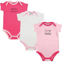 Luvable Friends Baby Girl Bodysuits, 3-Packur Color & Size
