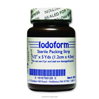 Invacare Iodoform Gauze Packing Strip, Ib Idoform Pkg Strip .5 in, (1 CASE, 12 EACH)