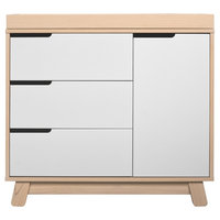 Babyletto Hudson 3-Drawer Changer Dresser, KD, Natural