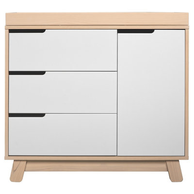 Babyletto Hudson 3-Drawer Changer Dresser, KD, Natural