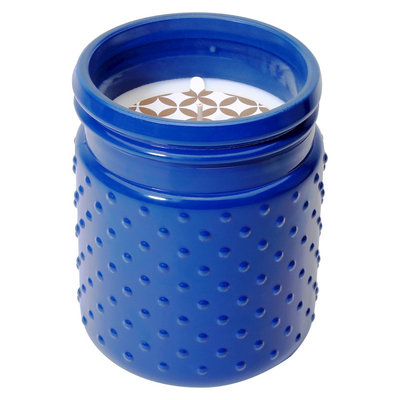Soho Brights Hobnail Glass Candle Lemon Drop - 16.8 oz