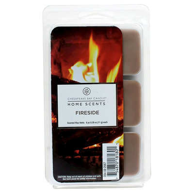 Home Scents Wax Melts - Fireside, Yellow