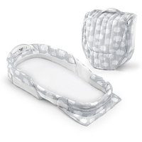 Baby Delight Snuggle Nest Surround Infant Sleeper - Silver Clouds XL, Lt Grey