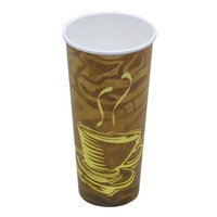 Pactiv D20HCSWL 20 oz Hot Cup Paper Swirl Design White - Case of 500