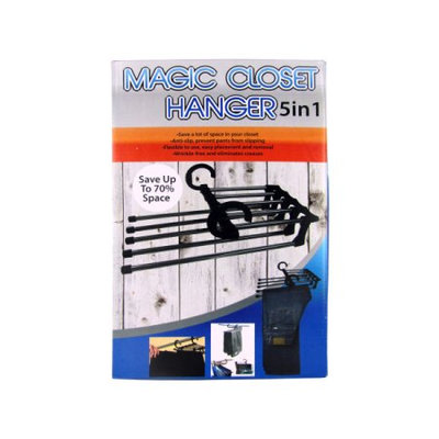 Kole Imports 5-in-1 Magic Closet Hanger (Available in a pack of 4)