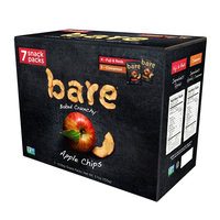Bare Apple Chips, Fuji Red and Cinnamon Snack Pack 8ct