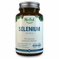 Selenium 200mcg | 90 Vegan Caps | Pure & Yeast Free Selenomethionine | Support Healthy Thyroid Function, Heart Health, Reproductive & Immune System | Essential Trace Mineral & Antioxidant Supplements