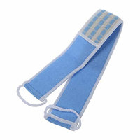 Terry Cloth Back Strap Bath Sponge Scrubber Blue or WhiteCP TS
