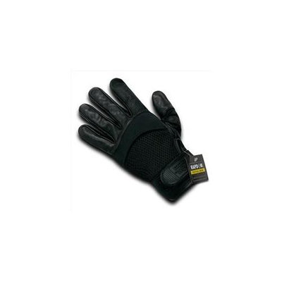 RapDom T22-PL-BLK-02 Airmesh-Digital Leather Glove - Black, Medium