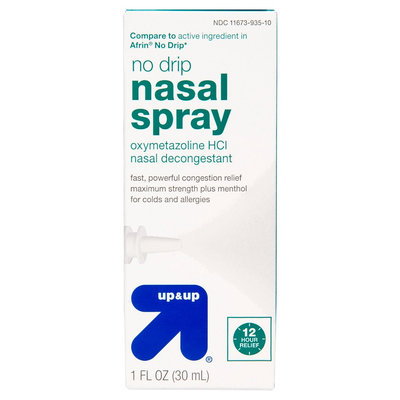 Nasal Decongestant 12hr Spray No Drip 1oz - up & up