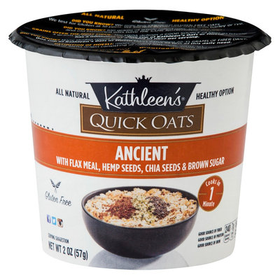 Kathleens Kathleen's Quick Oats With Flax Meal-Hemp Seeds-Chia Seeds & Brown Sugar Oats 2 oz