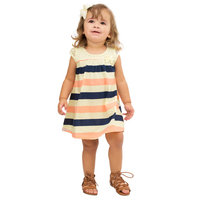 Pulla Bulla Baby Girl Infants Striped Lace Dress