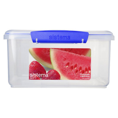 Sistema Klip It 101.4oz Rectangular Container, Clear