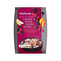 Orchard Fruit Berry Muesli Waitrose 1kg