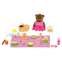 Li'l Woodzeez Themed Playset - Picnic, Multi-Colored
