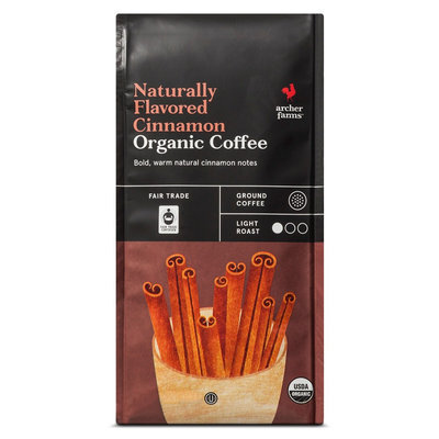 Naturally Flavored Cinnamon Organic Ground Coffee 10oz - Archer Farms
