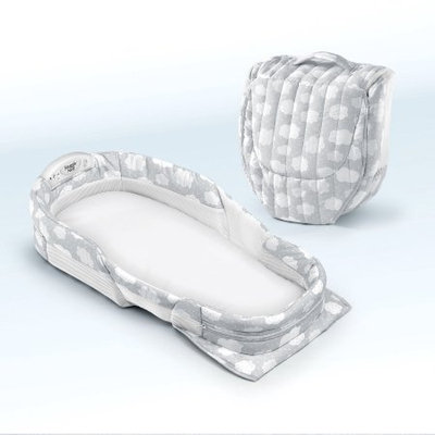 Baby Delight Snuggle Nest Surround XL Silver Clouds