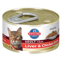 Hills Pet Nutrition Hills Science Plan Feline Adult Chicken & Liver Canned 85g x 24
