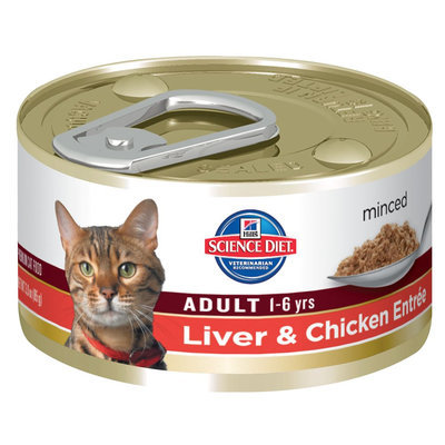Hills Pet Nutrition Hills Science Plan Feline Adult Chicken & Liver Canned 85g x 24