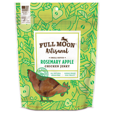 Full Moon Rosemary Apple Chicken Artisanal Jerky Dog Treat - 6oz