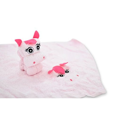 Couture Towel CT-SLPN001402 13 x 14 in. Princess Ponie Towel Daisy Pink