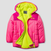 Baby Girls' Puffer Jackets with Hood - Pink 18M