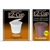 Ez-cup & Ez Cup Filters (55 Filters) Combo Pack for Keurig 1.0 Brewers By Perfect Pod