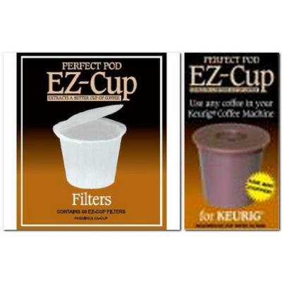 Ez-cup & Ez Cup Filters (55 Filters) Combo Pack for Keurig 1.0 Brewers By Perfect Pod